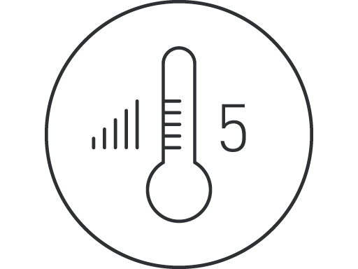 5 temperature settings